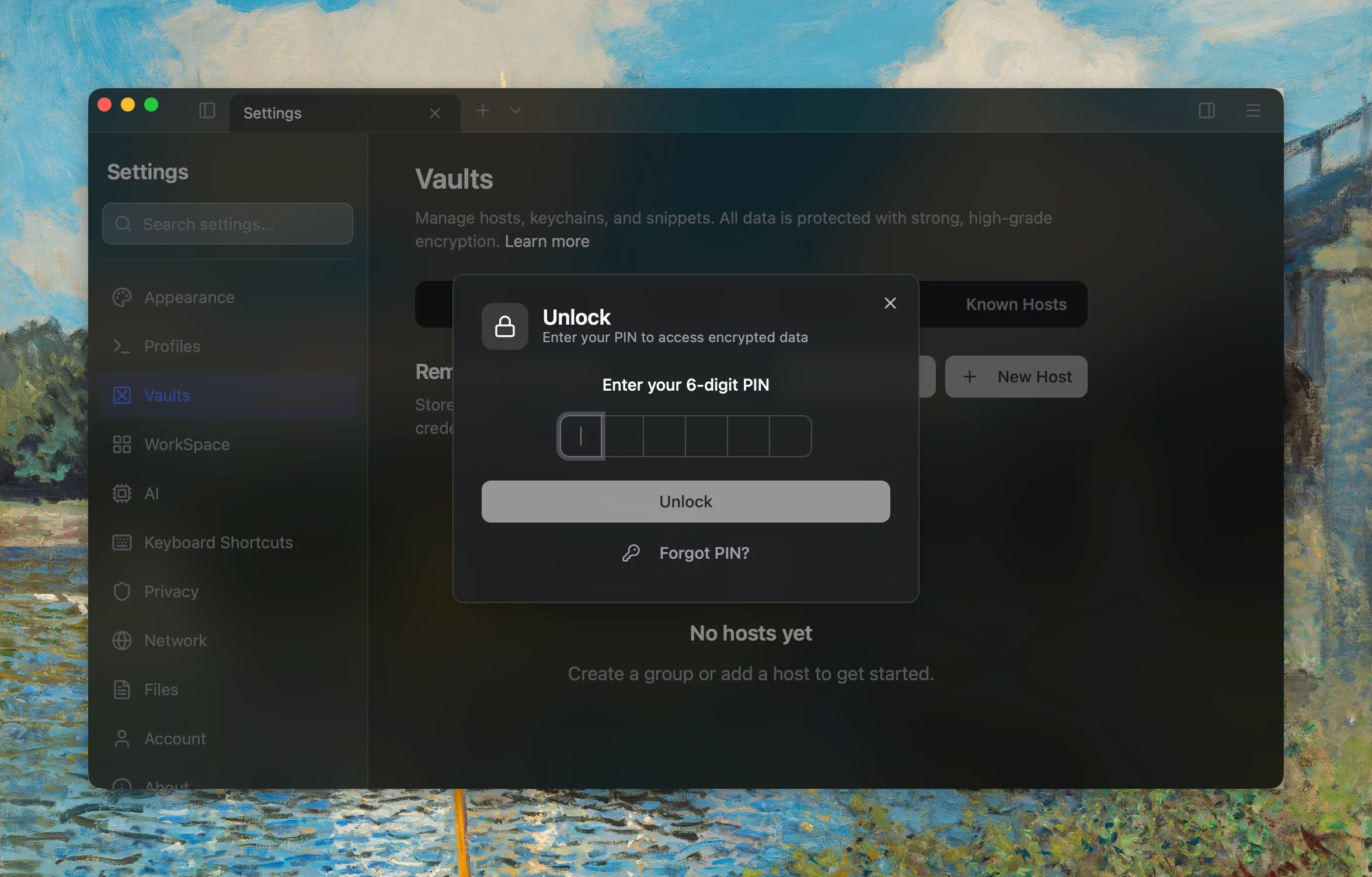 End-to-end encryption vault